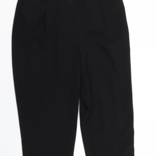 Preworn Womens Black   Trousers  Size 12 L25 in