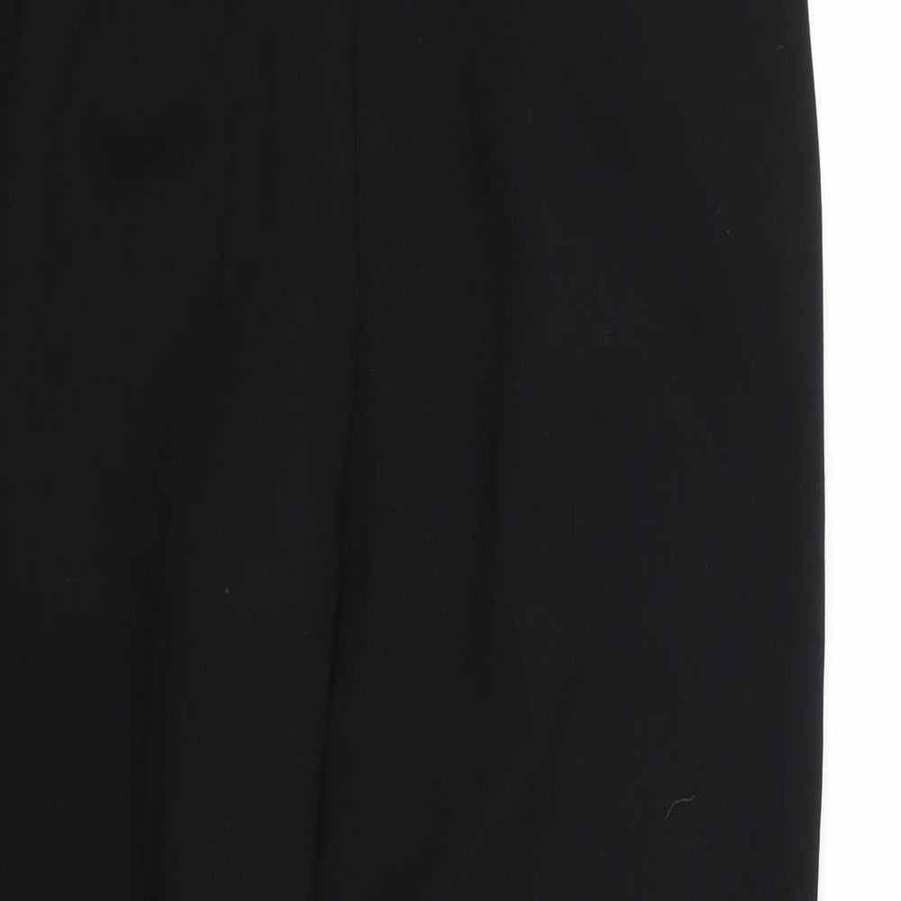 Preworn Womens Black   Trousers  Size 12 L25 in