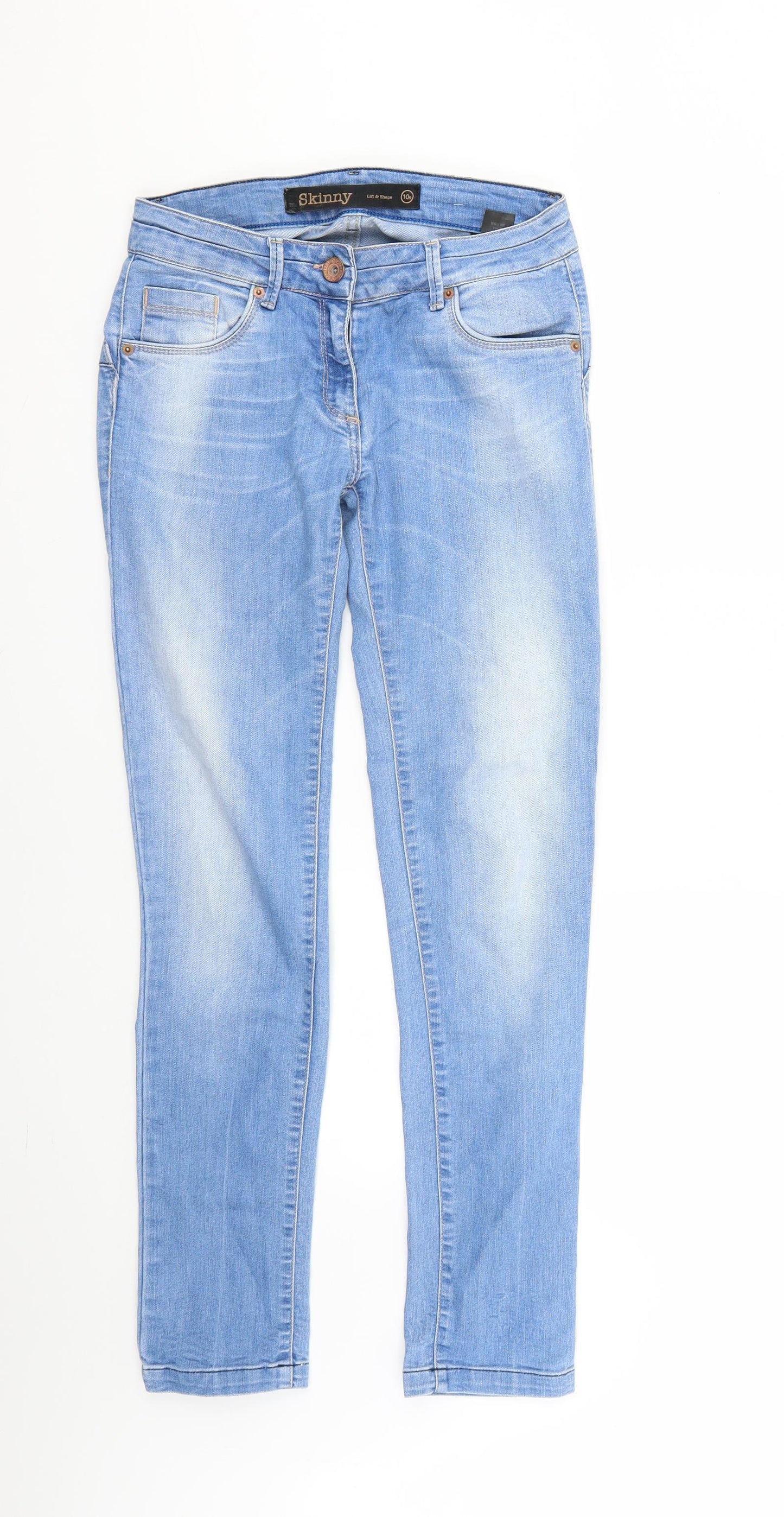 NEXT Womens Blue   Skinny Jeans Size 10 L25 in