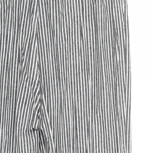 j.galt Womens Grey Striped  Trousers   L23 in