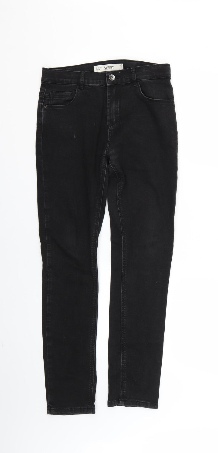 Denim & Co. Girls Black Skinny Jeans Size 12-13 Years