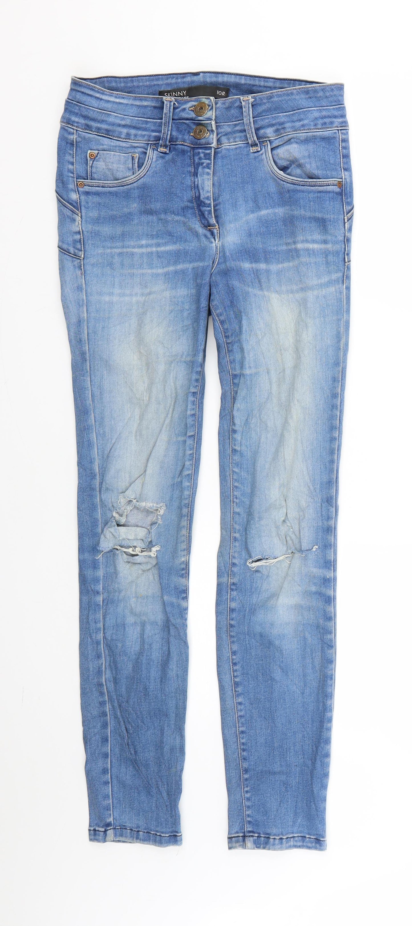 NEXT Womens Blue   Skinny Jeans Size 10 L27 in