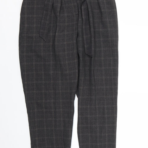 New Look Womens Brown Check  Trousers  Size 10 L25 in
