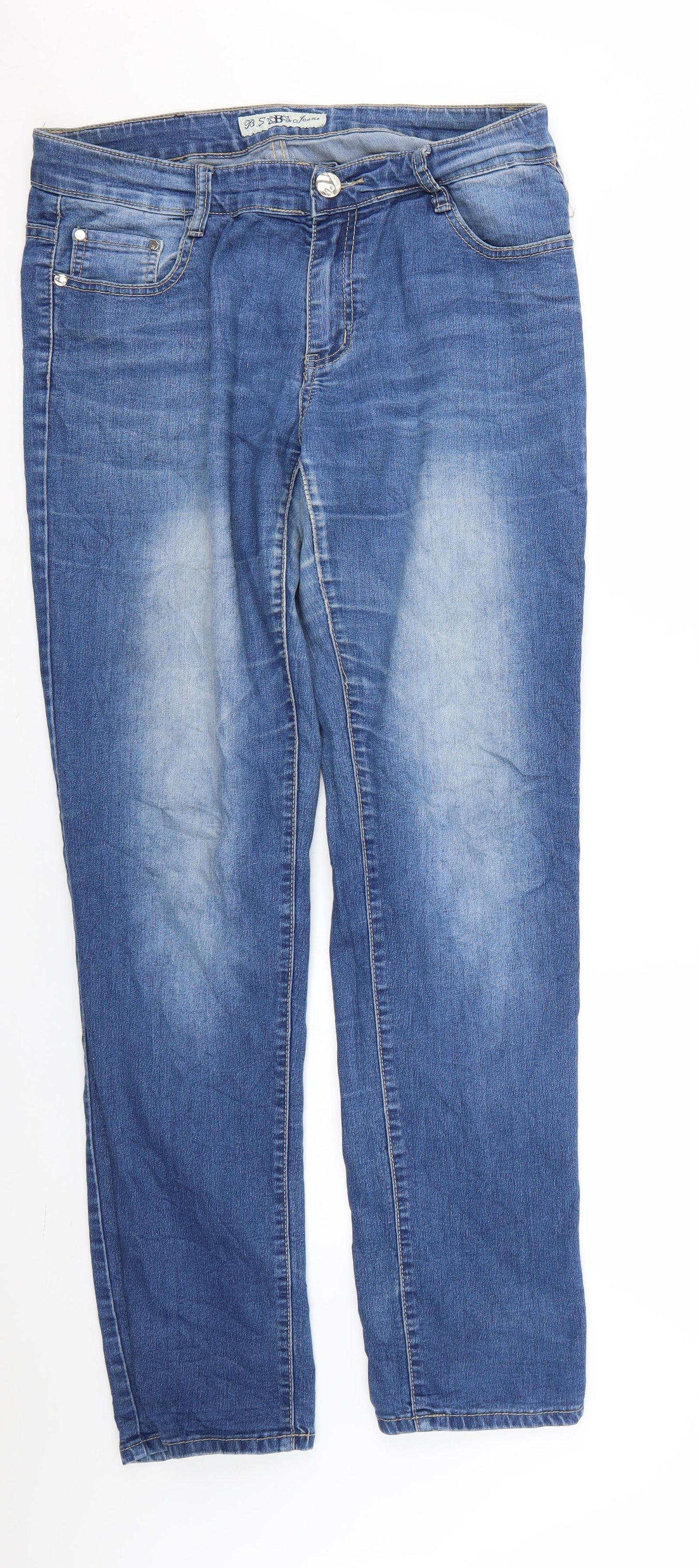 BSB Mens Blue   Straight Jeans Size 42 L30 in
