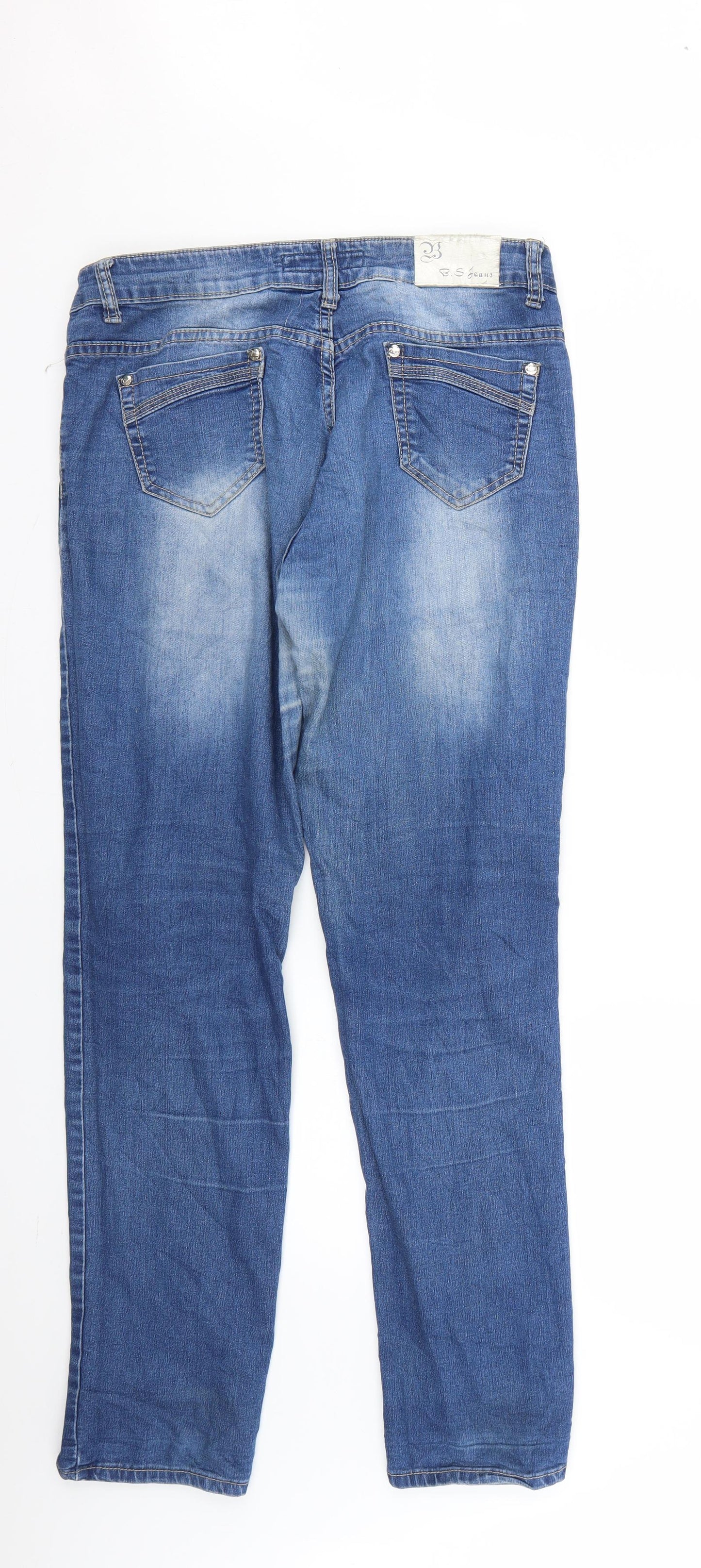 BSB Mens Blue   Straight Jeans Size 42 L30 in