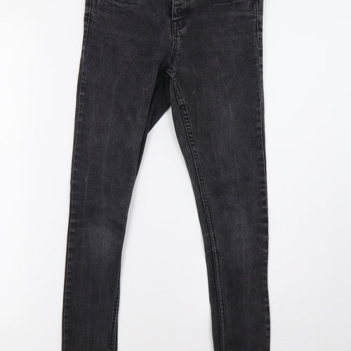 New Look Girls Grey  Damask Skinny Jeans Size 12 Years