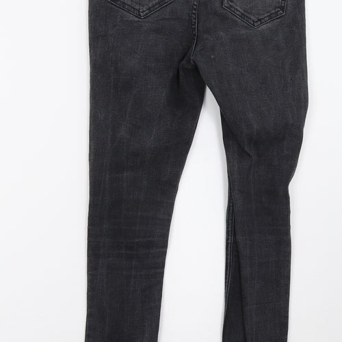 New Look Girls Grey  Damask Skinny Jeans Size 12 Years