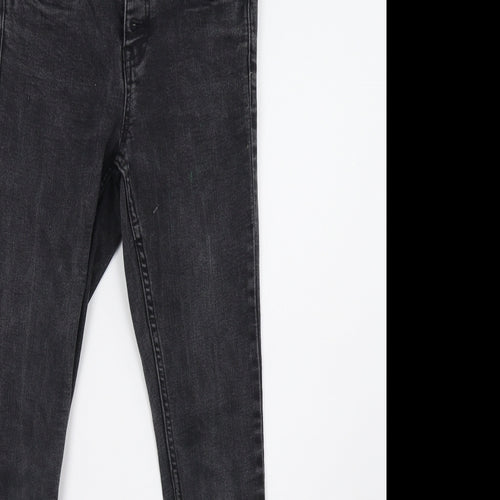 New Look Girls Grey  Damask Skinny Jeans Size 12 Years
