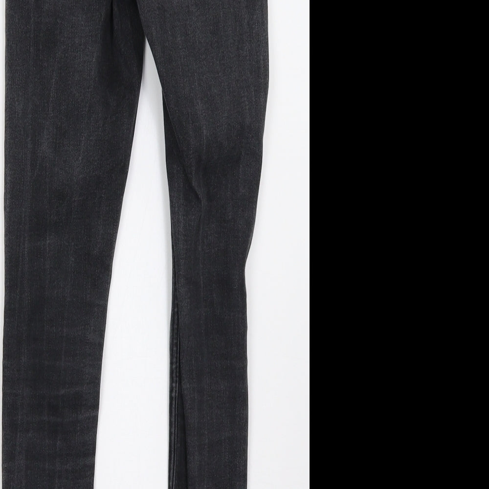 New Look Girls Grey  Damask Skinny Jeans Size 12 Years