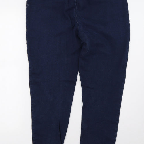EWM Womens Blue  Denim Jegging Trousers Size 14 L28 in