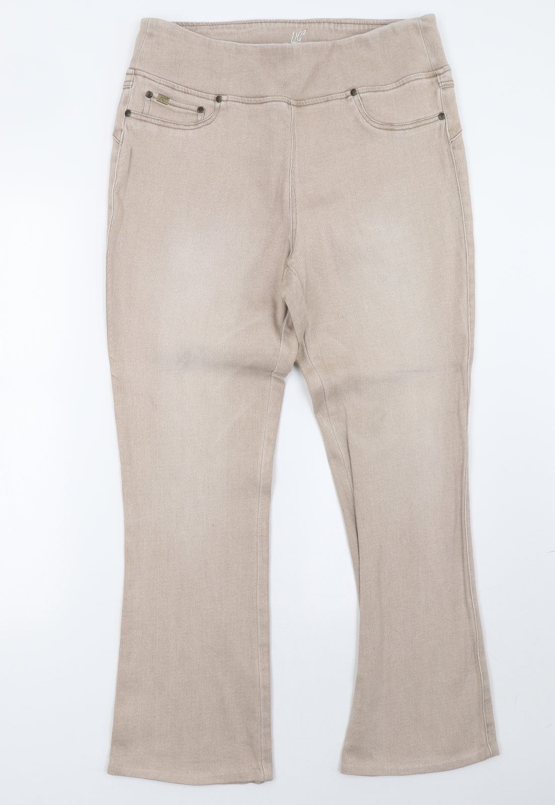 DG2 Womens Beige   Jegging Trousers Size 16 L29 in