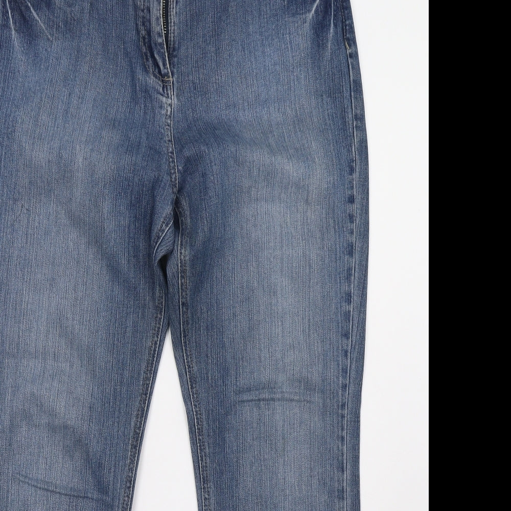Matalan Womens Blue  Denim Straight Jeans Size 14 L31 in