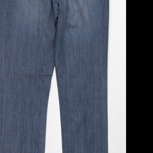Matalan Womens Blue  Denim Straight Jeans Size 14 L31 in