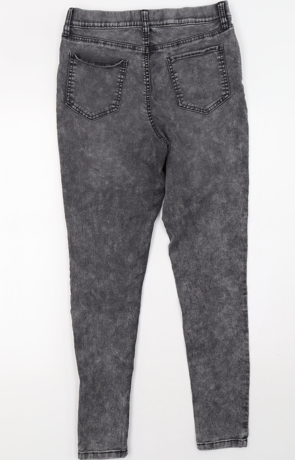 F&F Womens Grey  Denim Jegging Trousers Size 14 L30 in