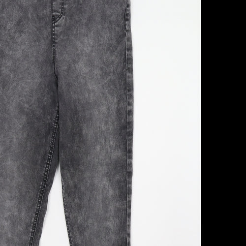 F&F Womens Grey  Denim Jegging Trousers Size 14 L30 in