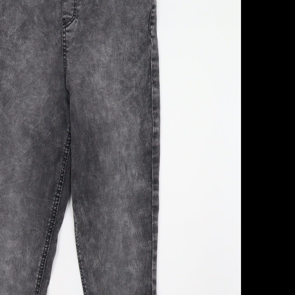 F&F Womens Grey  Denim Jegging Trousers Size 14 L30 in