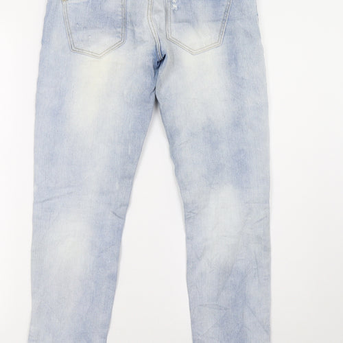 RESERVED Womens Blue  Denim Straight Jeans Size 26 L32 in