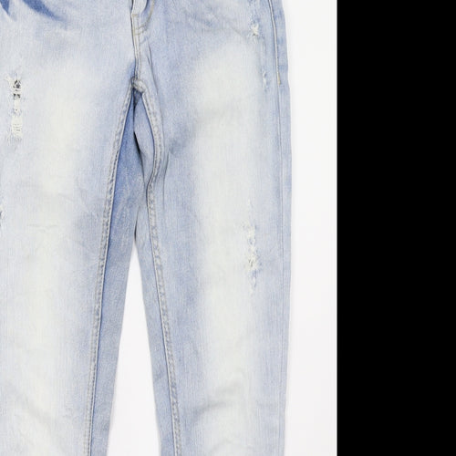 RESERVED Womens Blue  Denim Straight Jeans Size 26 L32 in