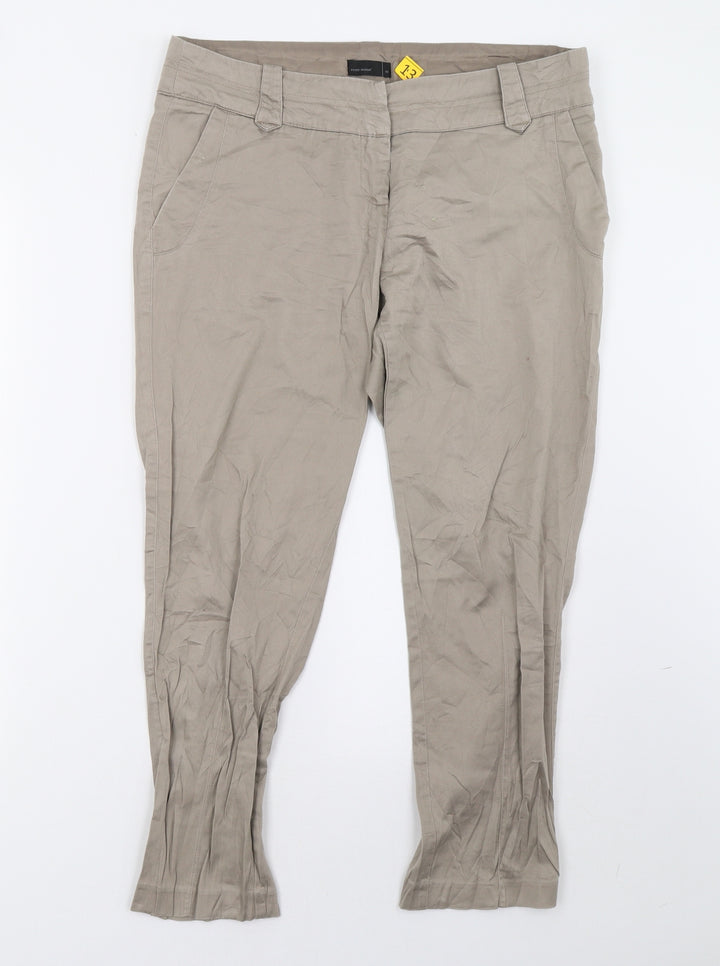 VERO MODA Womens Beige   Trousers  Size 12 L28 in