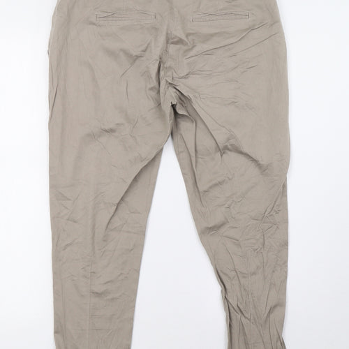 VERO MODA Womens Beige   Trousers  Size 12 L28 in