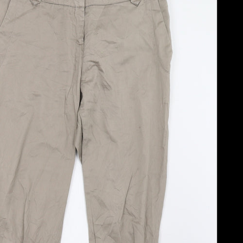 VERO MODA Womens Beige   Trousers  Size 12 L28 in