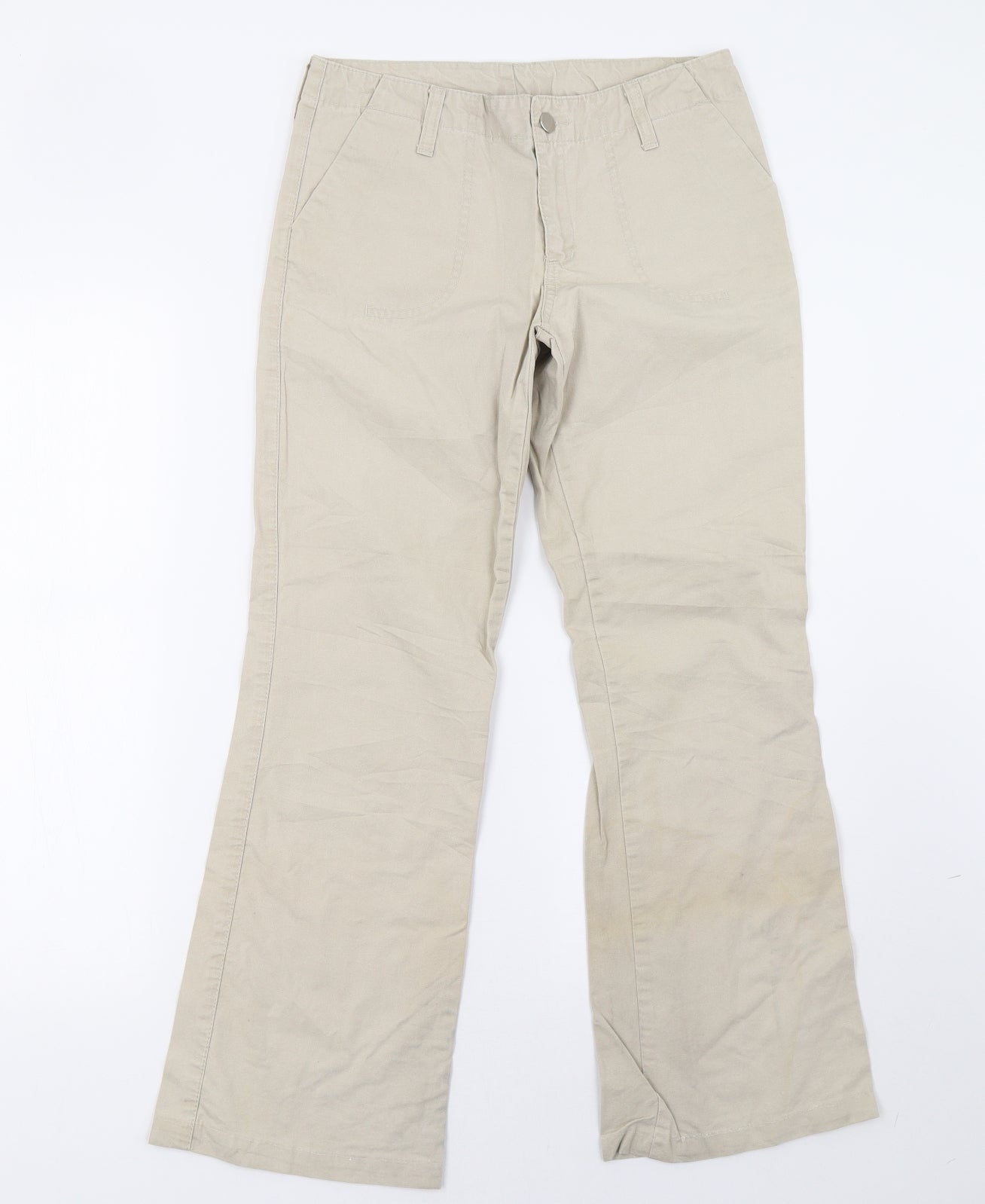 gawik Womens Beige   Wide-Leg Jeans Size 28 L30 in