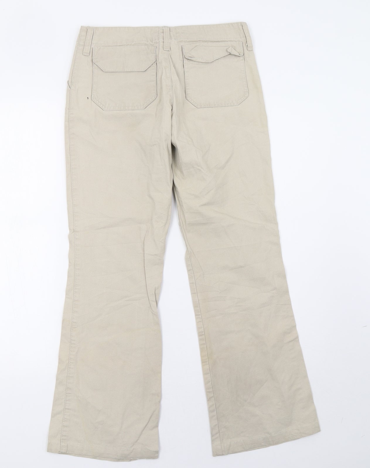 gawik Womens Beige   Wide-Leg Jeans Size 28 L30 in