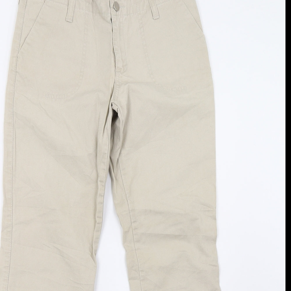 gawik Womens Beige   Wide-Leg Jeans Size 28 L30 in