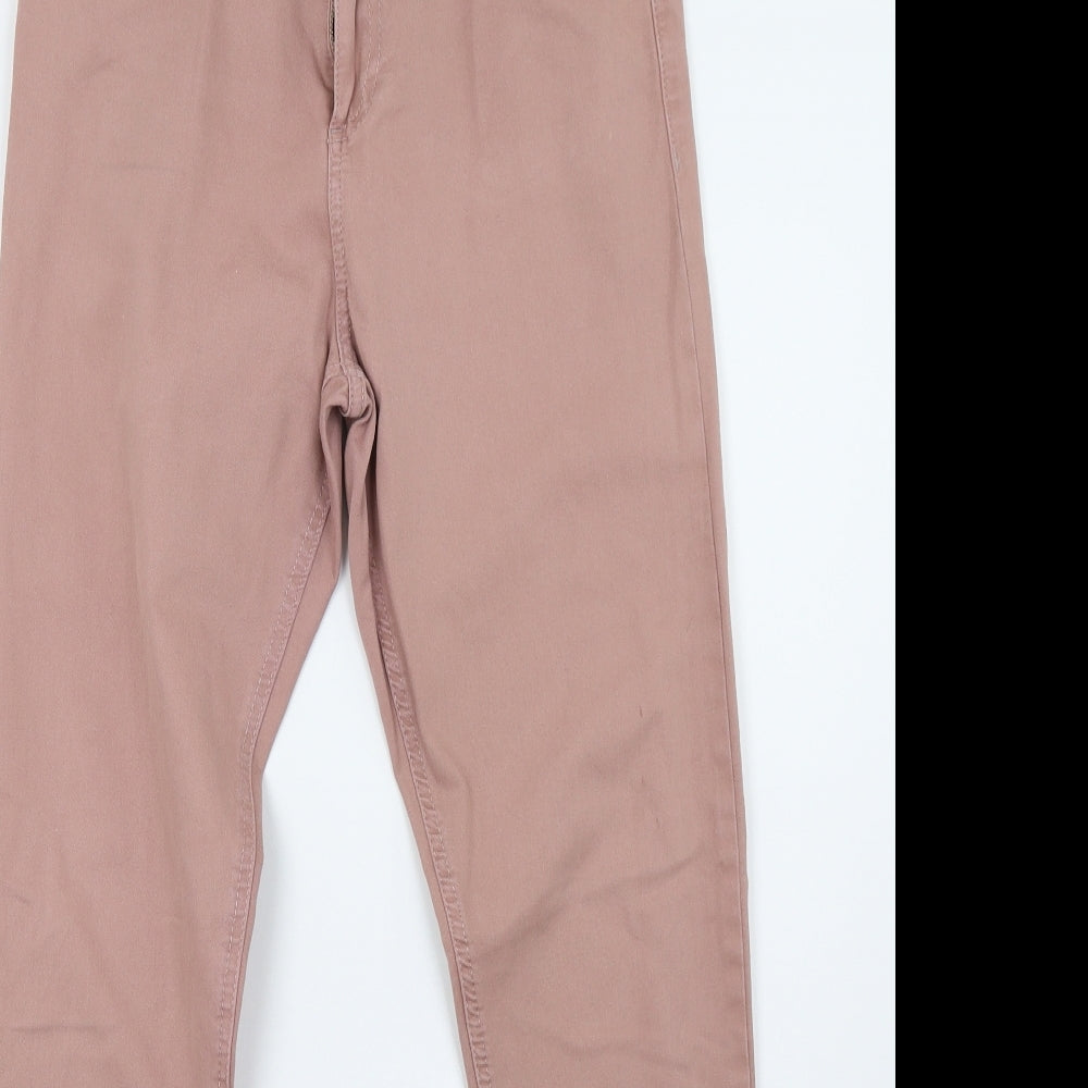 Marks and Spencer Womens Pink  Denim Straight Jeans Size 10 L30 in