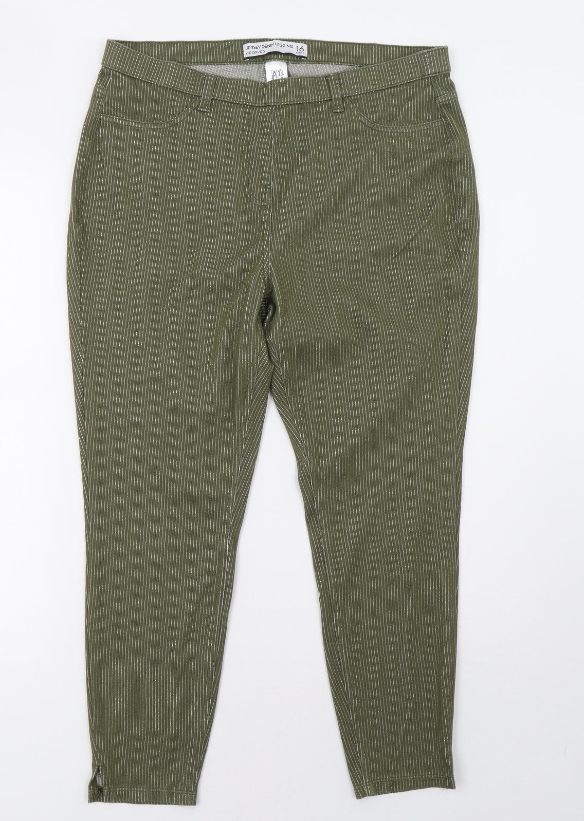 NEXT Womens Green   Jegging Trousers Size 16 L28 in