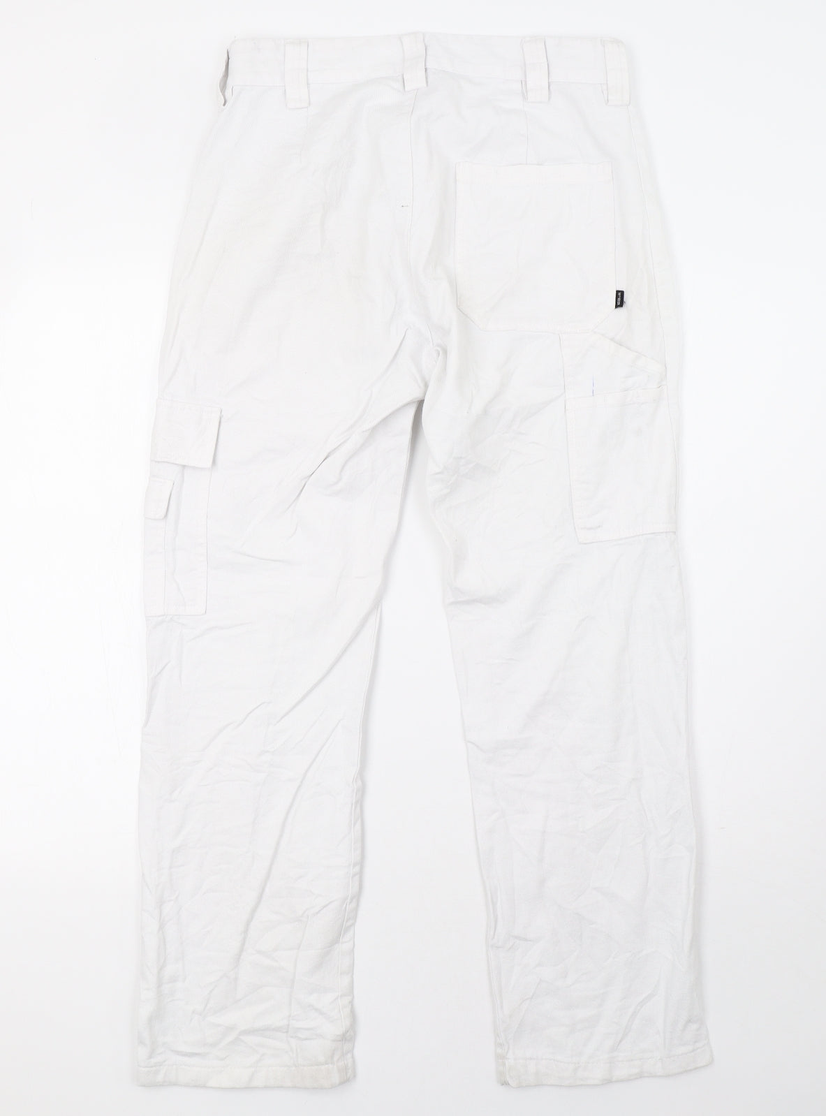 WORKER Mens White  Denim Straight Jeans Size 32 L30 in