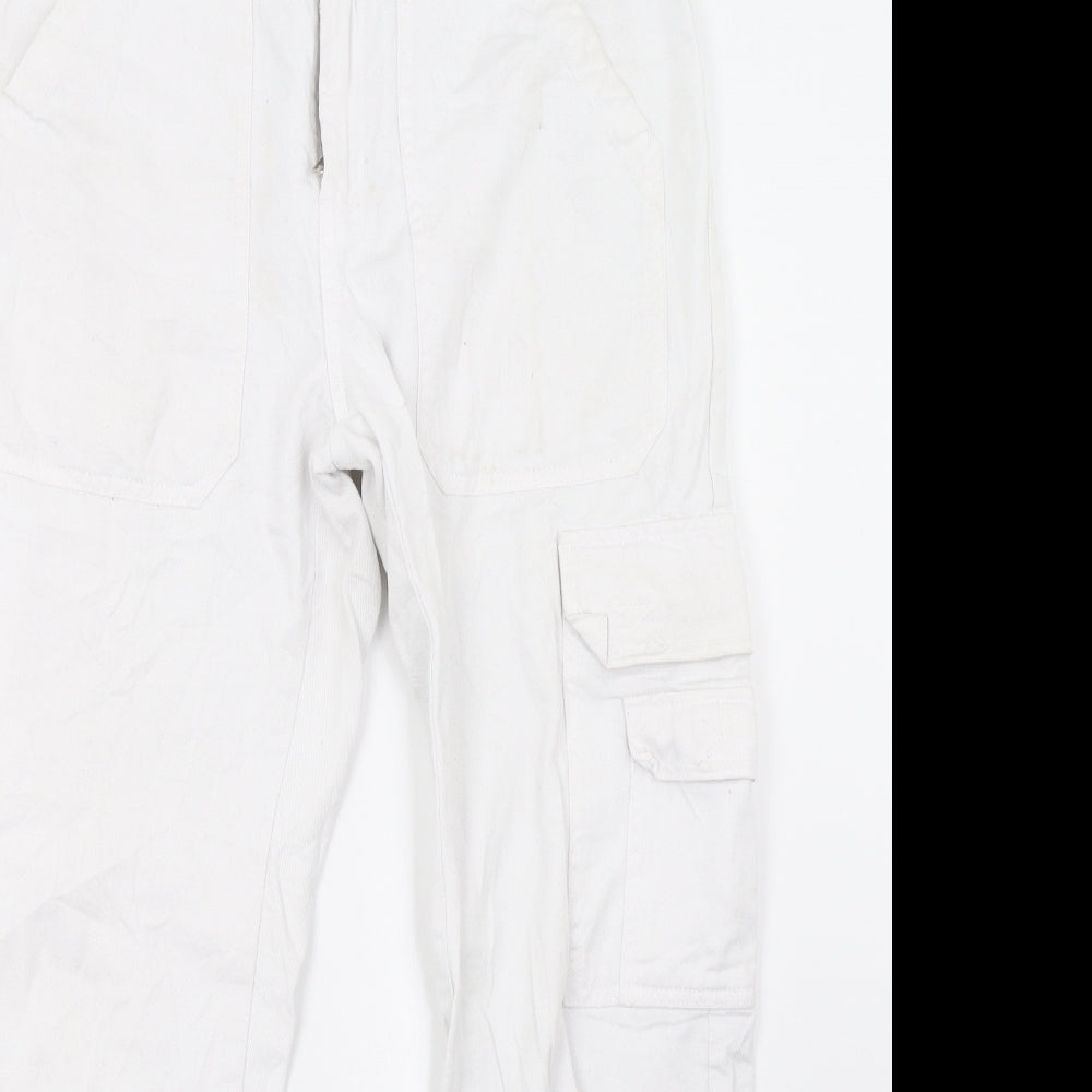 WORKER Mens White  Denim Straight Jeans Size 32 L30 in