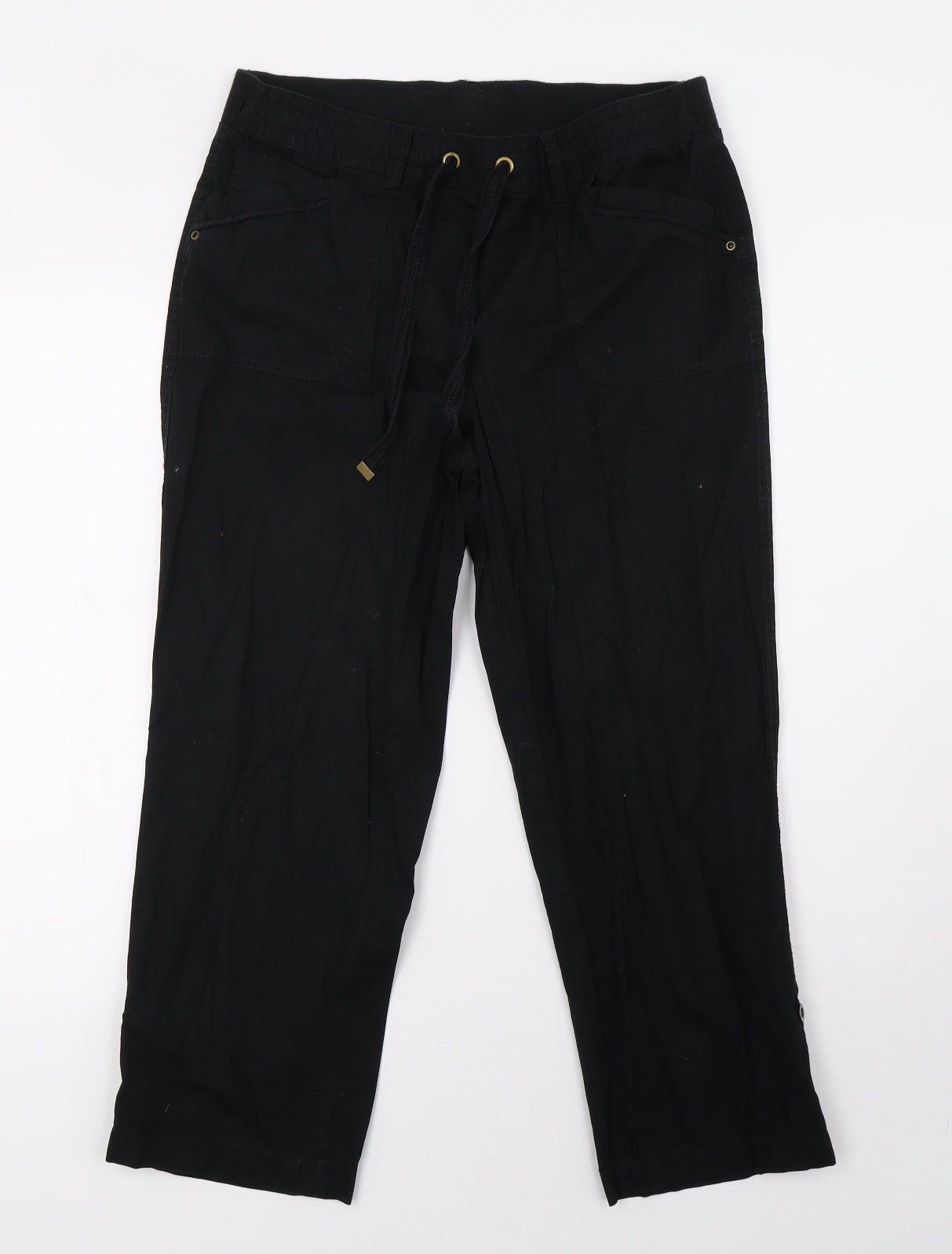 George Womens Black   Trousers  Size 12 L27 in