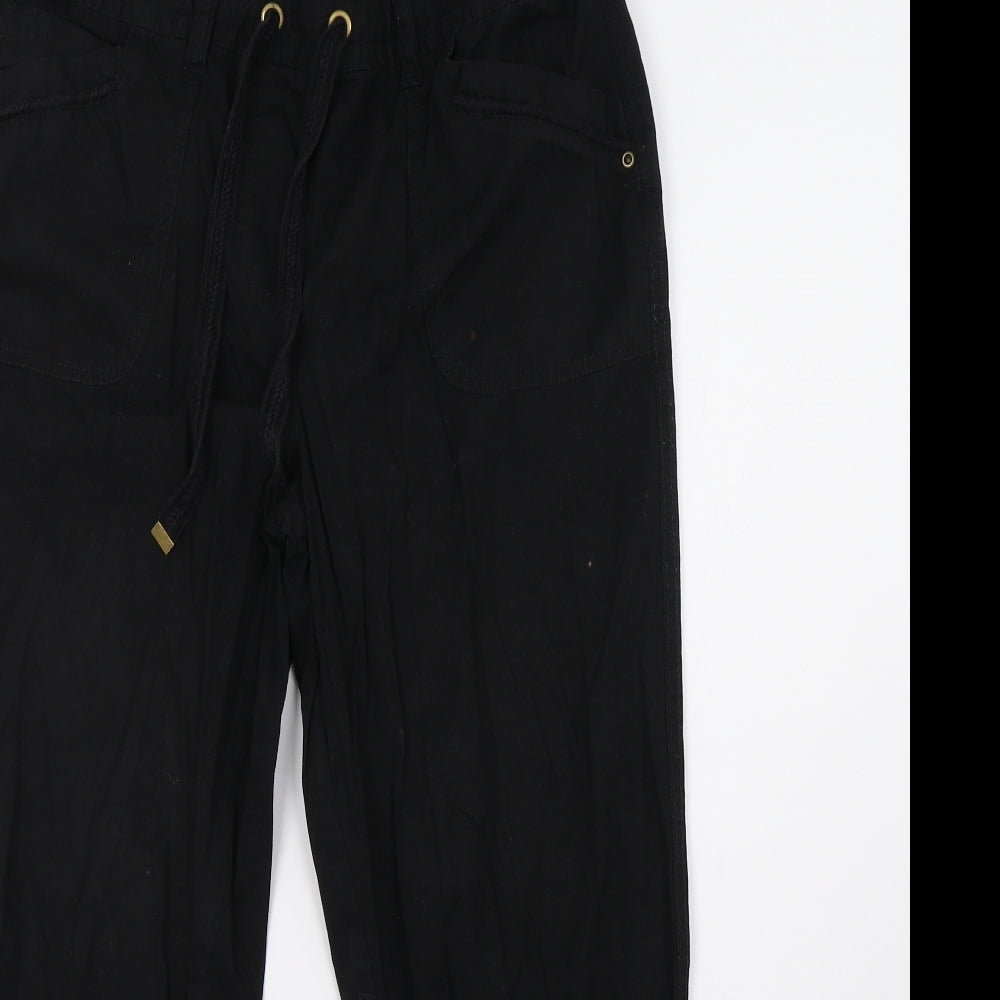 George Womens Black   Trousers  Size 12 L27 in