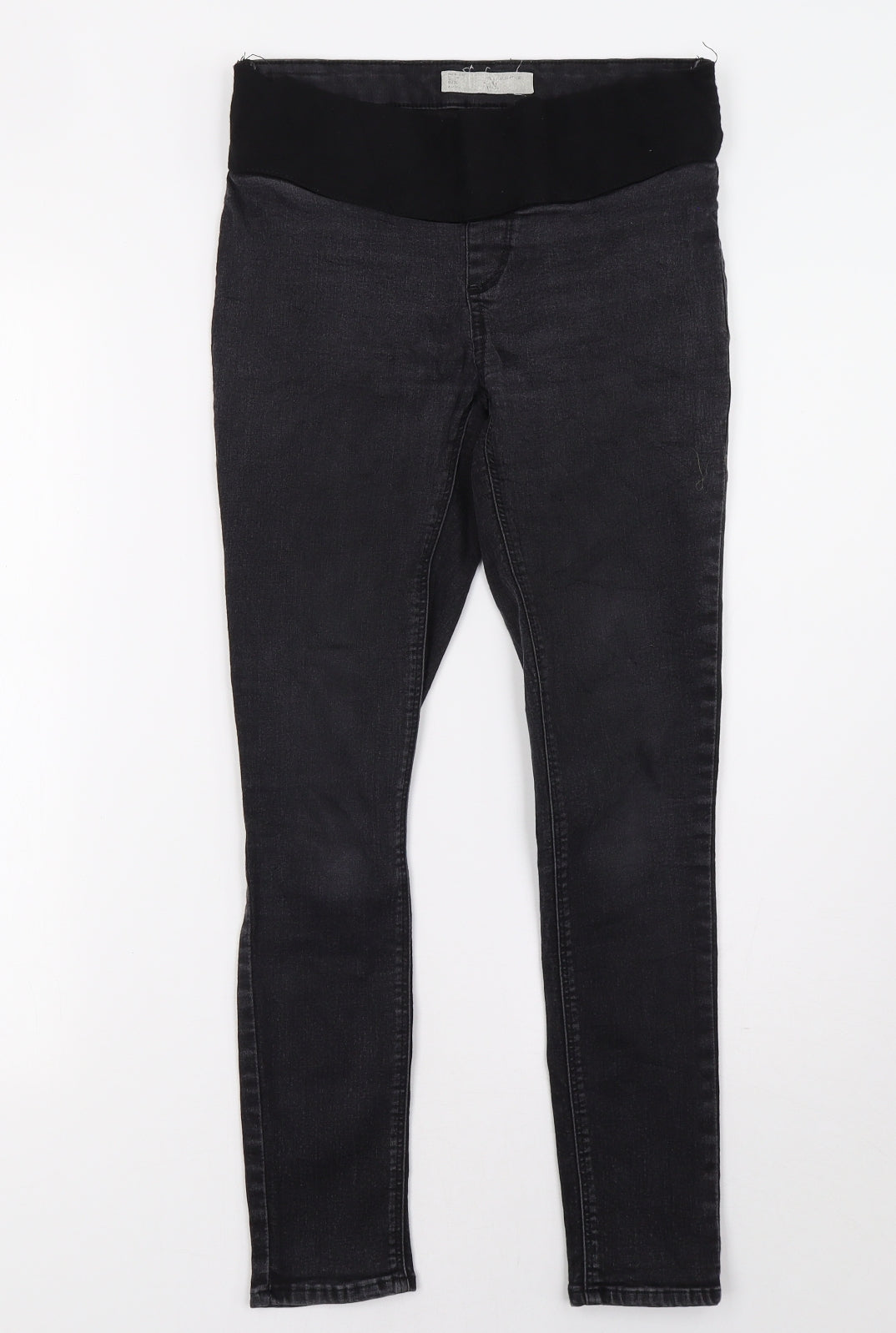 Topshop Womens Black  Denim Skinny Jeans Size 28 L28 in