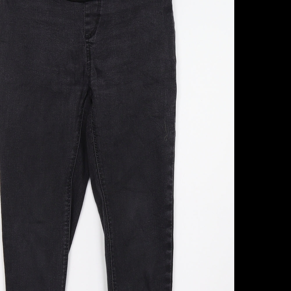 Topshop Womens Black  Denim Skinny Jeans Size 28 L28 in