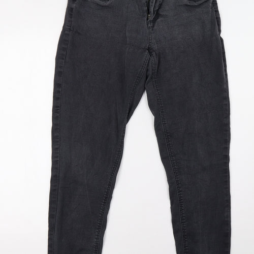 freja Womens Grey  Denim Straight Jeans Size 12 L30 in