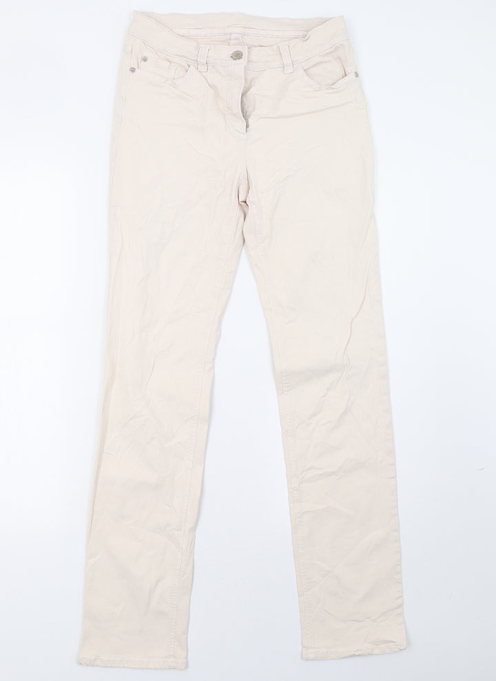 Gerry Weber Womens Pink Denim Straight Jeans Size 12 L32 in