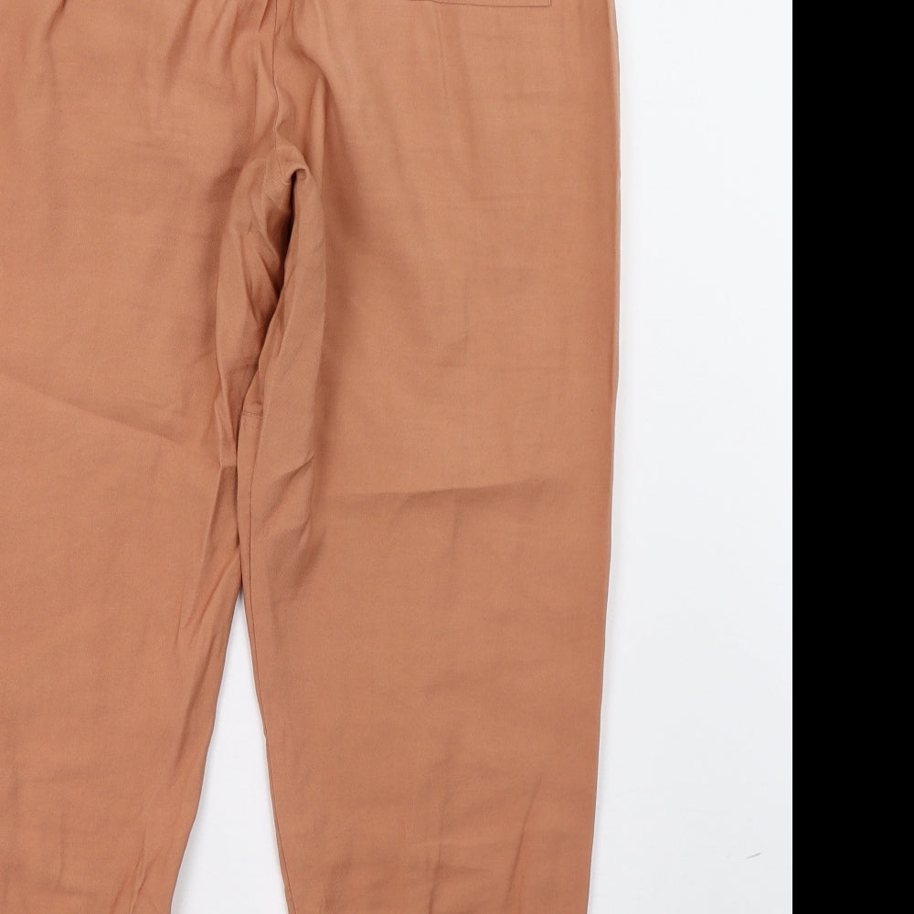 Zara Womens Brown   Cargo Trousers Size L L28 in