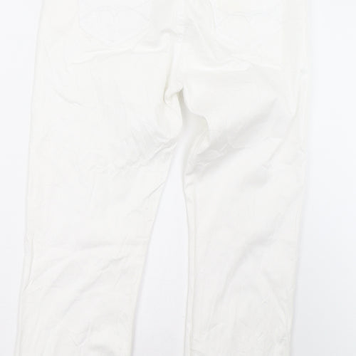miss cherry Womens White   Trousers  Size 32 L28 in