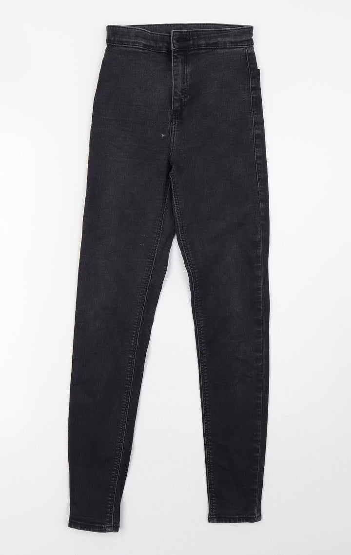 Topshop Womens Grey Denim Skinny Jeans Size 26 L32 in