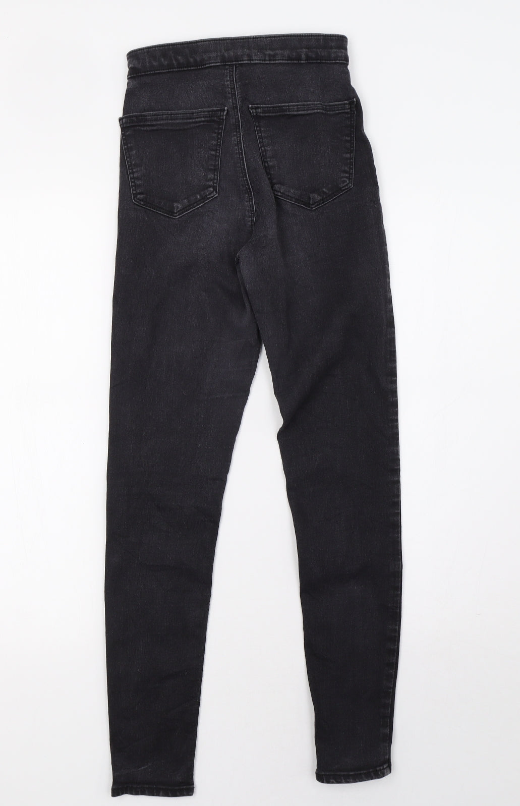 Topshop Womens Grey  Denim Skinny Jeans Size 26 L32 in