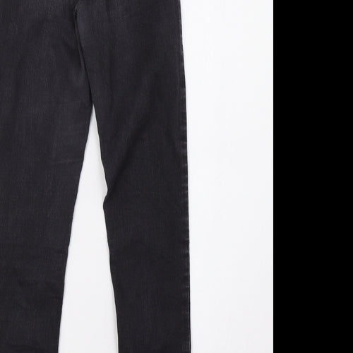 Topshop Womens Grey  Denim Skinny Jeans Size 26 L32 in