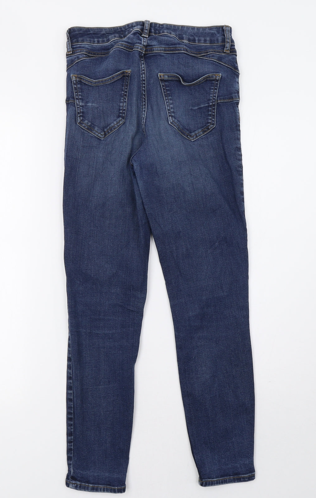 New Look Womens Blue  Denim Straight Jeans Size 10 L29 in