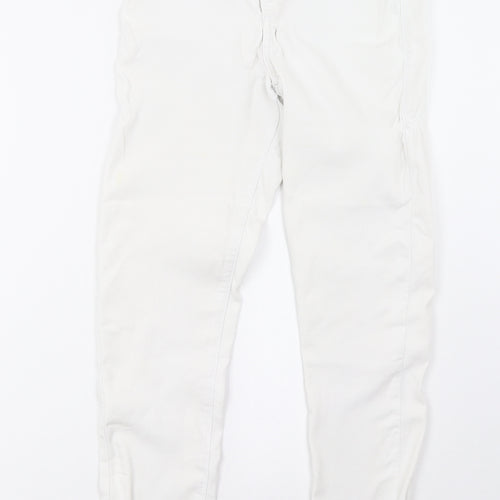 Topshop Womens White  Denim Skinny Jeans Size 26 L32 in