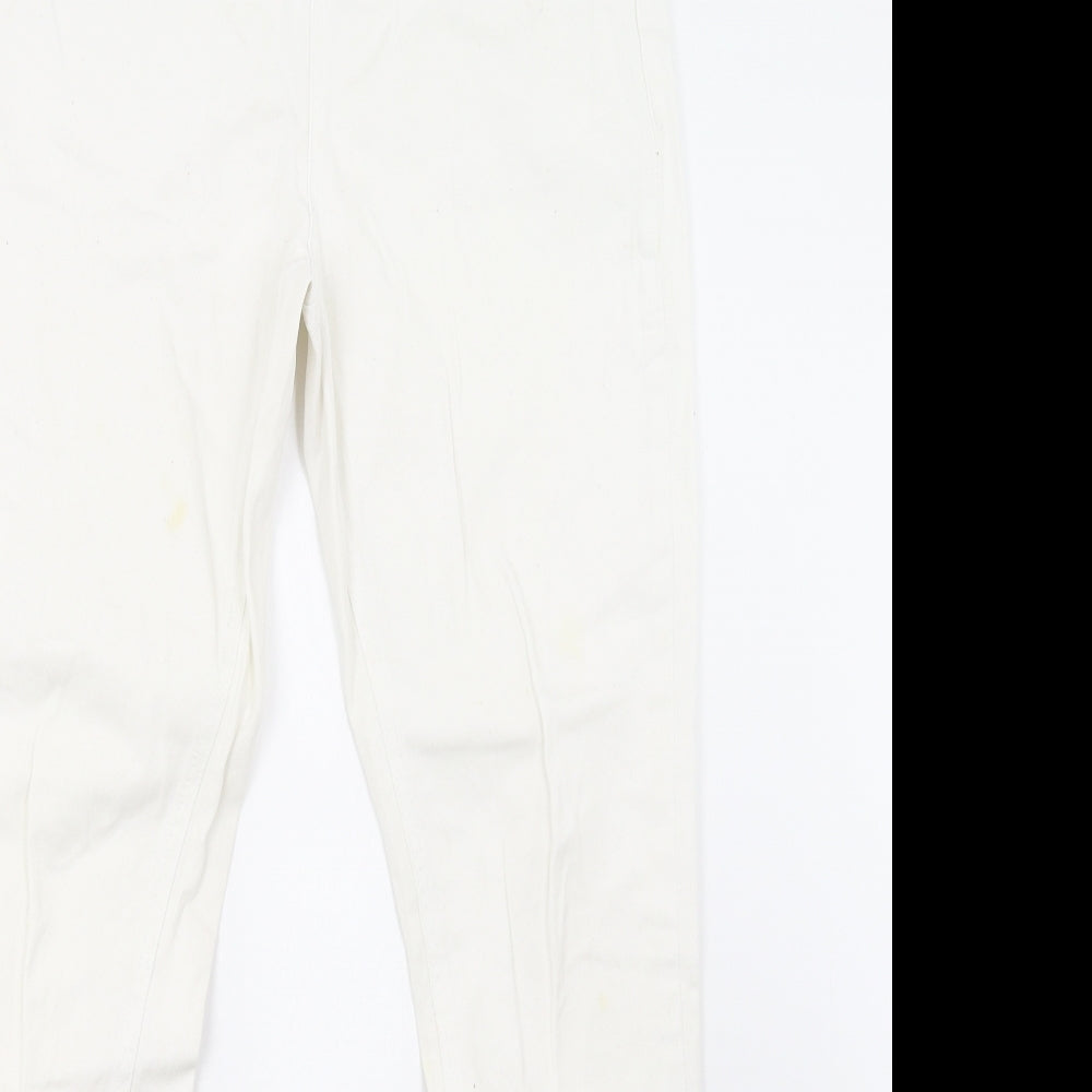Primark Womens White   Jegging Trousers Size 14 L31 in