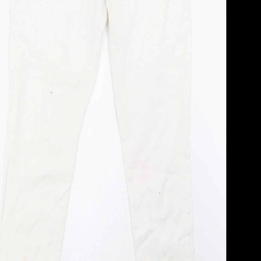 Primark Womens White   Jegging Trousers Size 14 L31 in