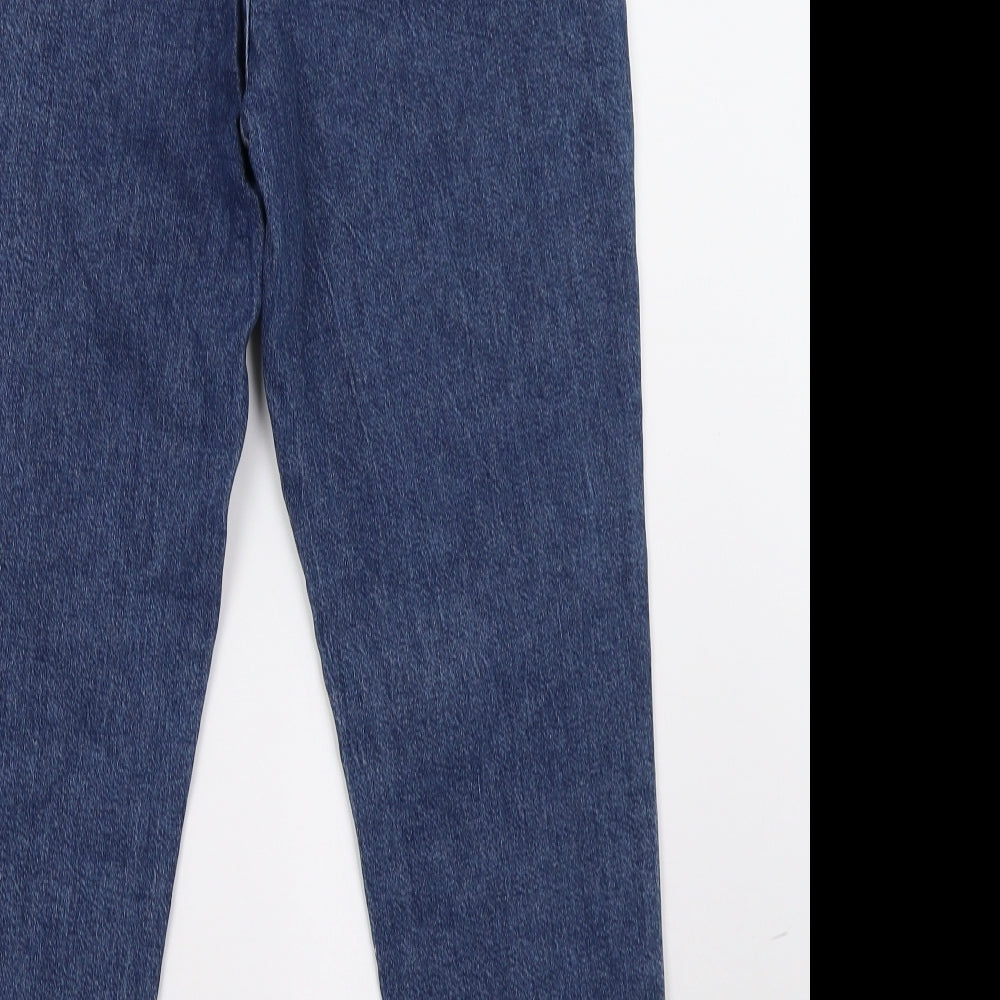 F&F Womens Blue  Denim Straight Jeans Size 12 L30 in