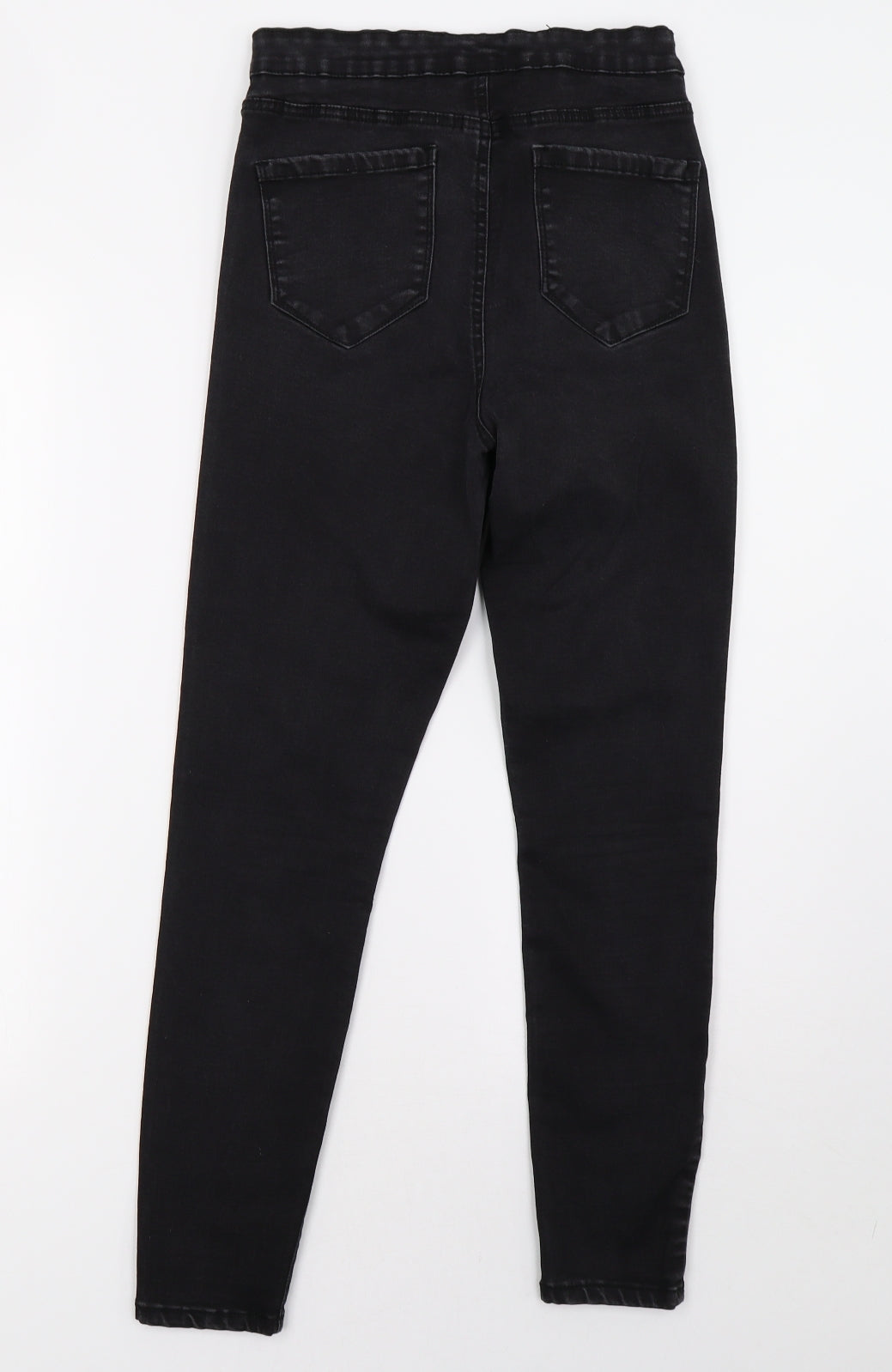 Primark Womens Black  Denim Skinny Jeans Size 14 L28 in