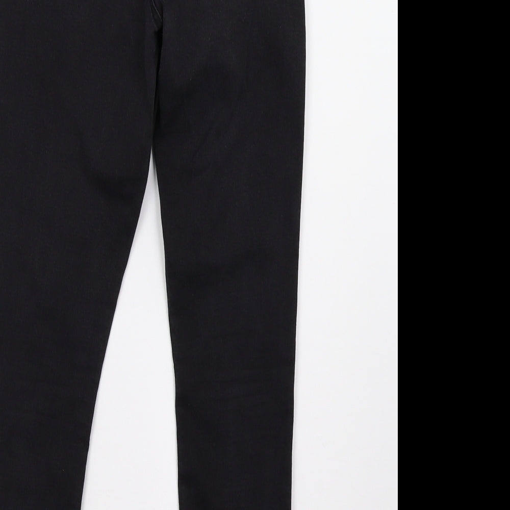 Primark Womens Black  Denim Skinny Jeans Size 14 L28 in